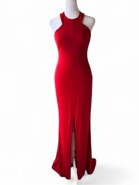 Cache Vibrant Red Sleeveless Maxi Dress